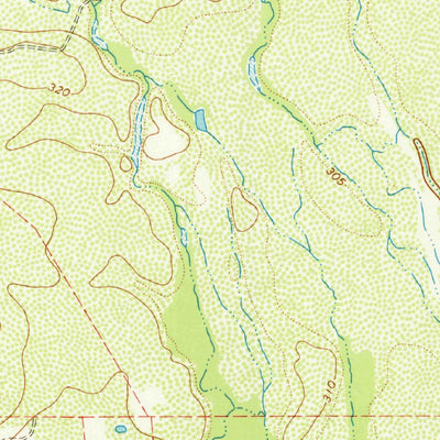 United States Geological Survey Caiman Creek NE, TX (1974, 24000-Scale) digital map