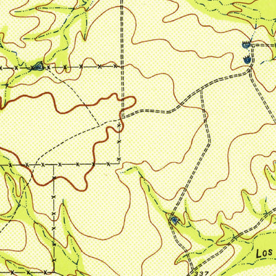 United States Geological Survey Caiman Creek, TX (1957, 62500-Scale) digital map