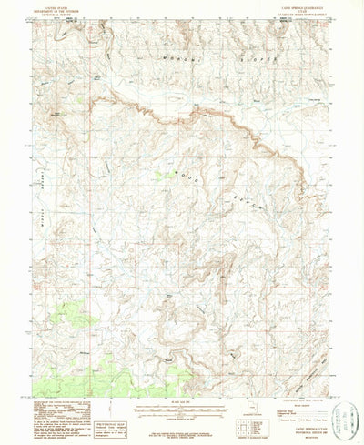 United States Geological Survey Caine Springs, UT (1987, 24000-Scale) digital map