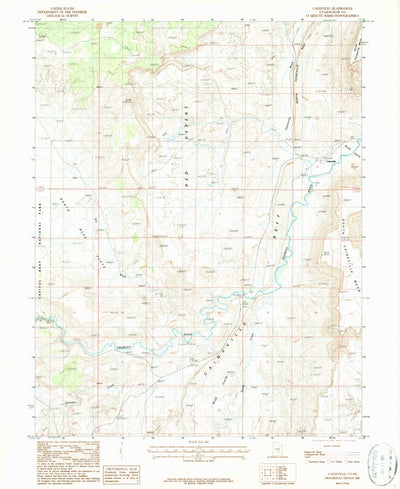 United States Geological Survey Caineville, UT (1987, 24000-Scale) digital map
