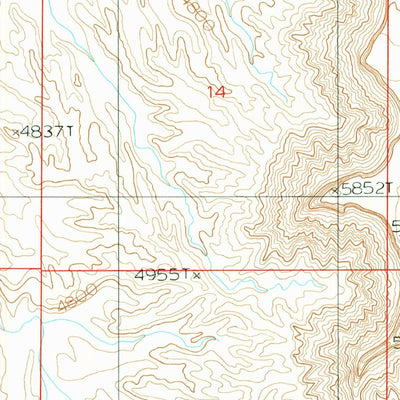 United States Geological Survey Caineville, UT (1987, 24000-Scale) digital map
