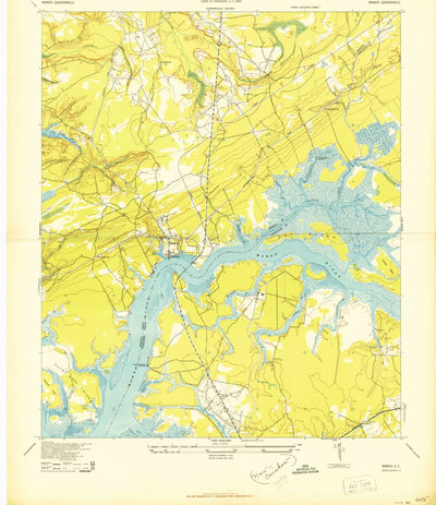 United States Geological Survey Cainhoy, SC (1943, 24000-Scale) digital map