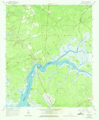 United States Geological Survey Cainhoy, SC (1958, 24000-Scale) digital map