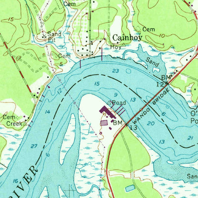 United States Geological Survey Cainhoy, SC (1958, 24000-Scale) digital map