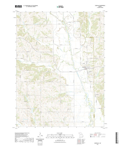 United States Geological Survey Cainsville, MO (2021, 24000-Scale) digital map