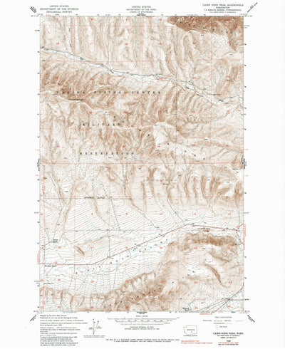 United States Geological Survey Cairn Hope Peak, WA (1948, 24000-Scale) digital map