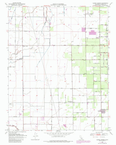 United States Geological Survey Cairns Corner, CA (1950, 24000-Scale) digital map