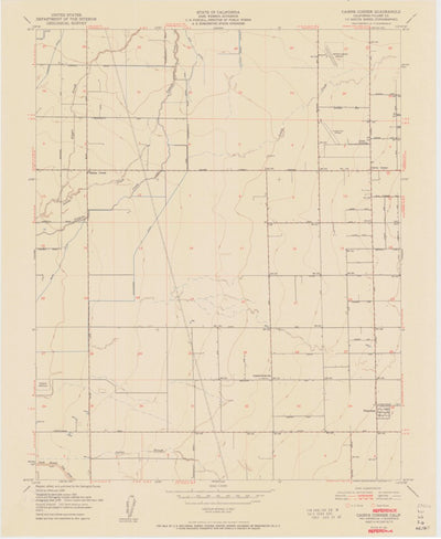 United States Geological Survey Cairns Corner, CA (1951, 24000-Scale) digital map