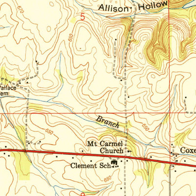 United States Geological Survey Cairo, AL (1950, 24000-Scale) digital map