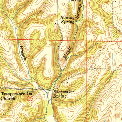 United States Geological Survey Cairo, AL (1950, 24000-Scale) digital map