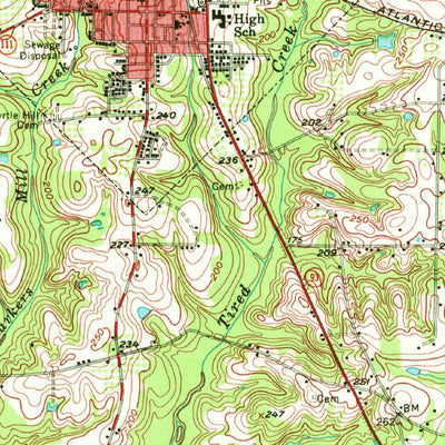 United States Geological Survey Cairo, GA (1956, 62500-Scale) digital map