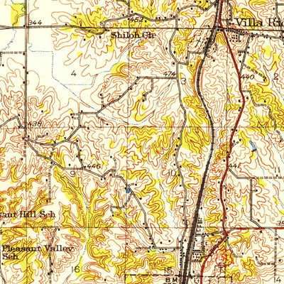 United States Geological Survey Cairo, IL-KY-MO (1931, 62500-Scale) digital map