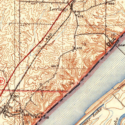 United States Geological Survey Cairo, IL-KY-MO (1933, 62500-Scale) digital map