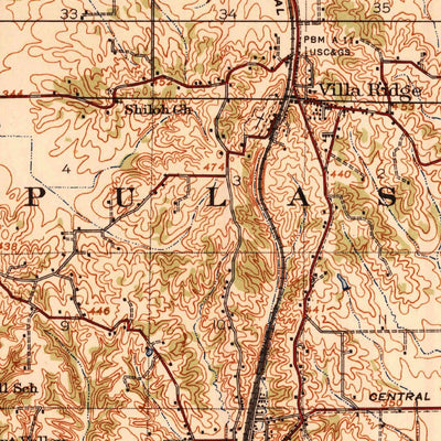 United States Geological Survey Cairo, IL-KY-MO (1939, 62500-Scale) digital map