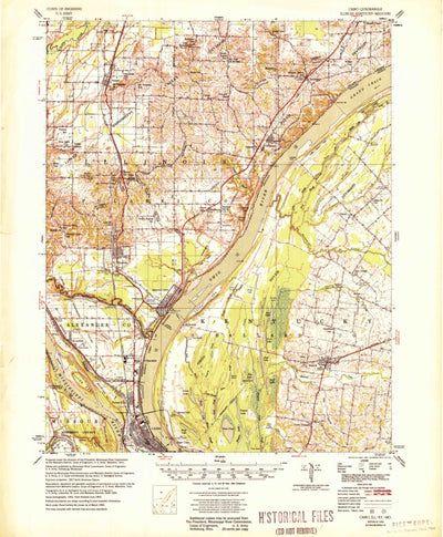 United States Geological Survey Cairo, IL-KY-MO (1955, 62500-Scale) digital map