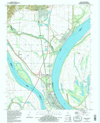 United States Geological Survey Cairo, IL-KY-MO (1993, 24000-Scale) digital map