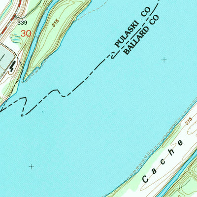 United States Geological Survey Cairo, IL-KY-MO (1993, 24000-Scale) digital map
