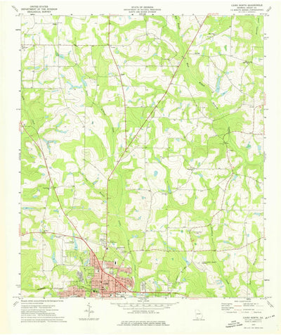 United States Geological Survey Cairo North, GA (1974, 24000-Scale) digital map