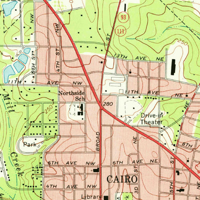 United States Geological Survey Cairo North, GA (1974, 24000-Scale) digital map