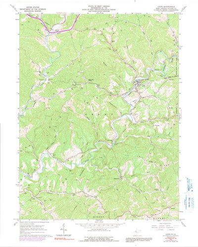 United States Geological Survey Cairo, WV (1964, 24000-Scale) digital map