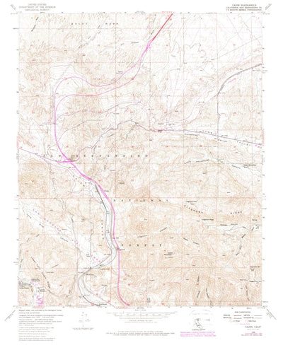 United States Geological Survey Cajon, CA (1956, 24000-Scale) digital map