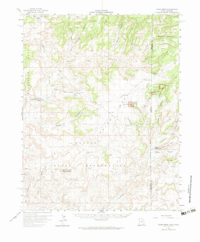 United States Geological Survey Cajon Mesa, UT-CO (1958, 62500-Scale) digital map