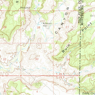 United States Geological Survey Cajon Mesa, UT-CO (1958, 62500-Scale) digital map