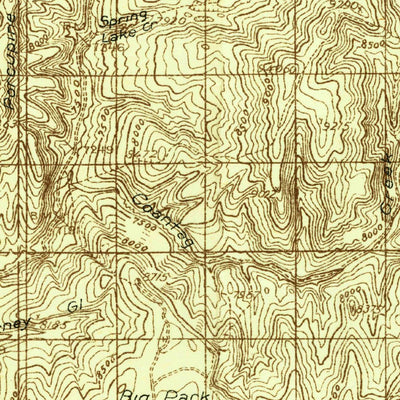 United States Geological Survey Cakeville, WY (1927, 96000-Scale) digital map