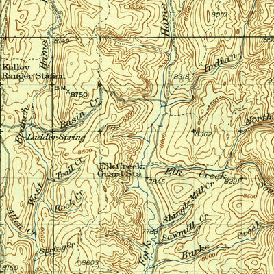 United States Geological Survey Cakeville, WY (1942, 125000-Scale) digital map