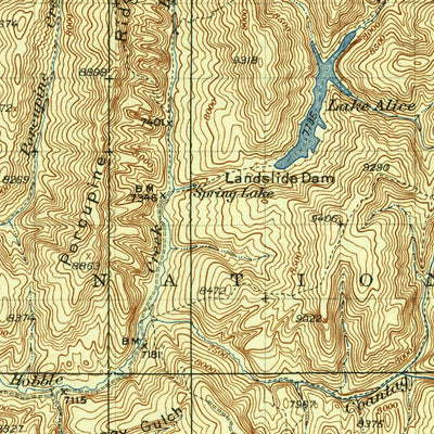 United States Geological Survey Cakeville, WY (1942, 125000-Scale) digital map