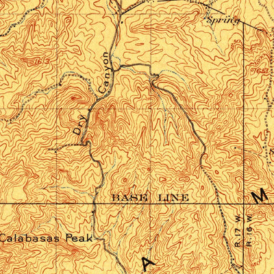 United States Geological Survey Calabasas, CA (1903, 62500-Scale) digital map