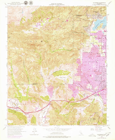 United States Geological Survey Calabasas, CA (1952, 24000-Scale) digital map