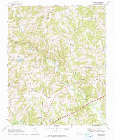 United States Geological Survey Calahaln, NC (1969, 24000-Scale) digital map