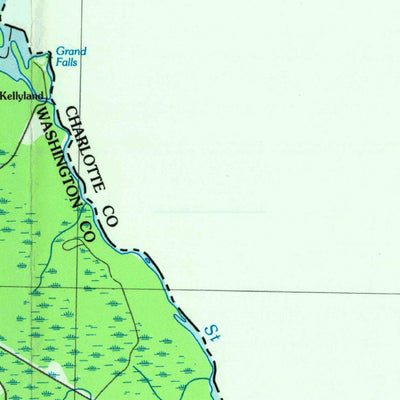 United States Geological Survey Calais, ME (1986, 100000-Scale) digital map