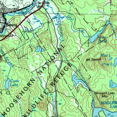 United States Geological Survey Calais, ME (1994, 100000-Scale) digital map