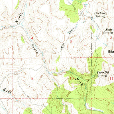United States Geological Survey Calamity Butte, OR (1961, 62500-Scale) digital map