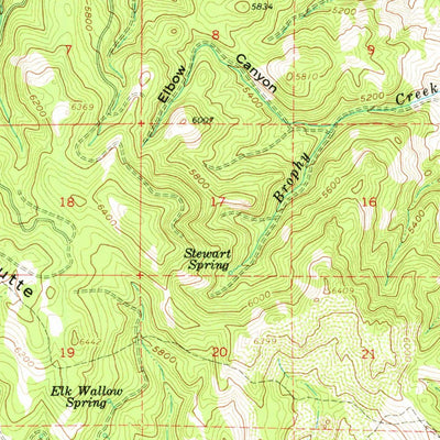 United States Geological Survey Calamity Butte, OR (1961, 62500-Scale) digital map