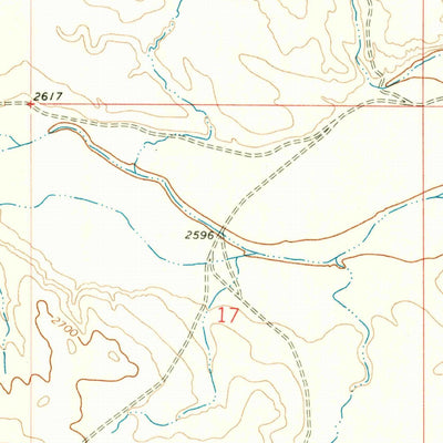 United States Geological Survey Calamity Coulee, MT (1965, 24000-Scale) digital map