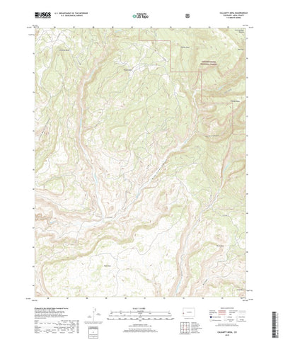 United States Geological Survey Calamity Mesa, CO (2019, 24000-Scale) digital map