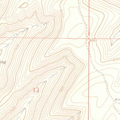 United States Geological Survey Calamity Ridge, CO (1962, 24000-Scale) digital map