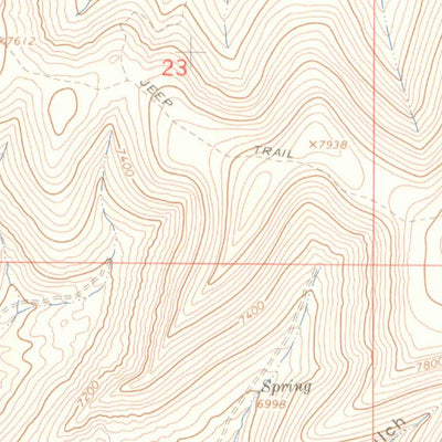 United States Geological Survey Calamity Ridge, CO (1962, 24000-Scale) digital map