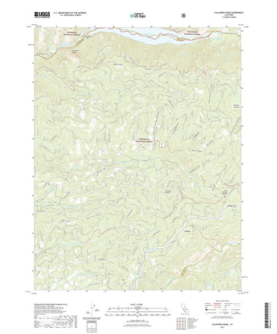 United States Geological Survey Calaveras Dome, CA (2021, 24000-Scale) digital map