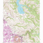 United States Geological Survey Calaveras Reservoir, CA (1961, 24000-Scale) digital map