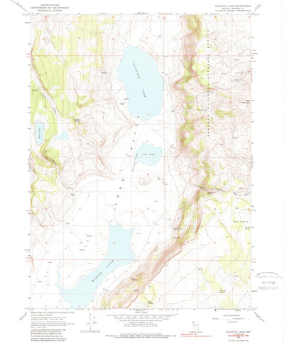United States Geological Survey Calcutta Lake, NV (1966, 24000-Scale) digital map