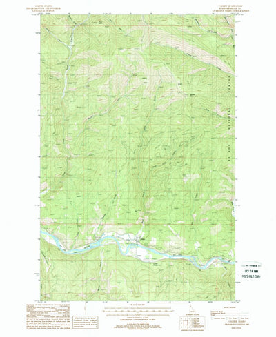 United States Geological Survey Calder, ID (1988, 24000-Scale) digital map