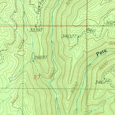 United States Geological Survey Calder, ID (1988, 24000-Scale) digital map