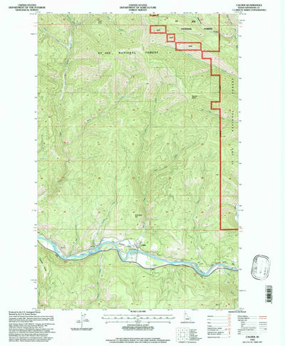 United States Geological Survey Calder, ID (1995, 24000-Scale) digital map