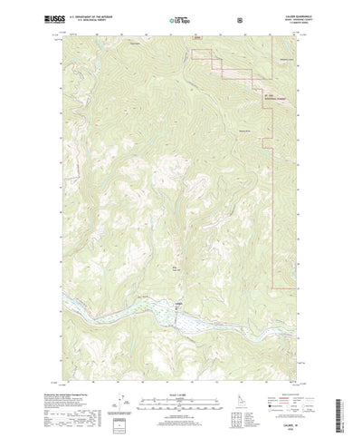 United States Geological Survey Calder, ID (2020, 24000-Scale) digital map