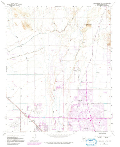 United States Geological Survey Calderwood Butte, AZ (1957, 24000-Scale) digital map