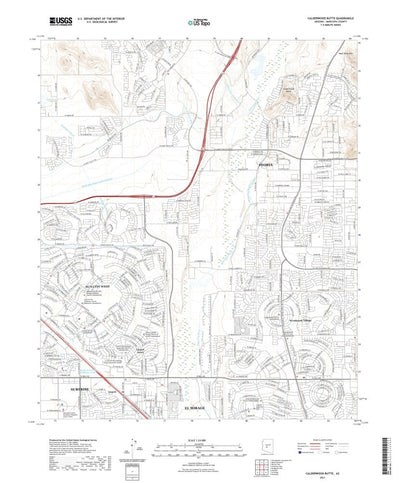 United States Geological Survey Calderwood Butte, AZ (2021, 24000-Scale) digital map